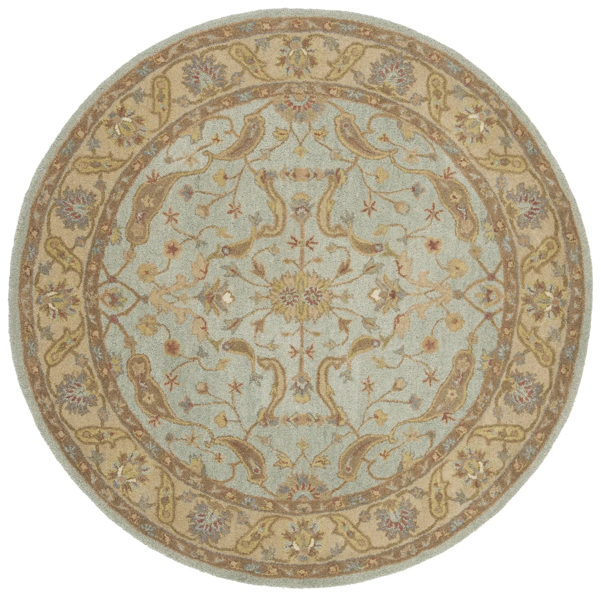 Safavieh Antiquity 6'-0" x 6'-0" Rug in Teal / Beige