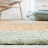Safavieh Braided 5'-0" x 7'-0" Rug in Sage / Gold