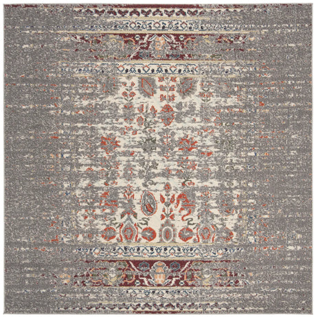 Safavieh Monaco 6'-7" x 6'-7" Rug in Grey / Ivory