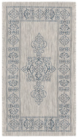 Safavieh Courtyard 2'-0" x 3'-7" Rug in Grey / Navy