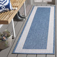 Safavieh Beach House 2'-2" x 10'-0" Rug in Blue / Ivory