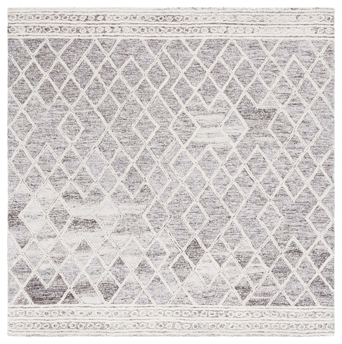 Safavieh Abstract 6'-0" x 6'-0" Rug in Ivory / Grey