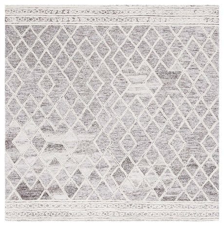 Safavieh Abstract 6'-0" x 6'-0" Rug in Ivory / Grey