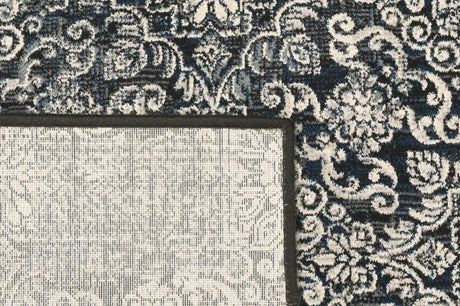 Dynamic Rugs Ancient Garden 57162 Steel Blue Rugs - Corner