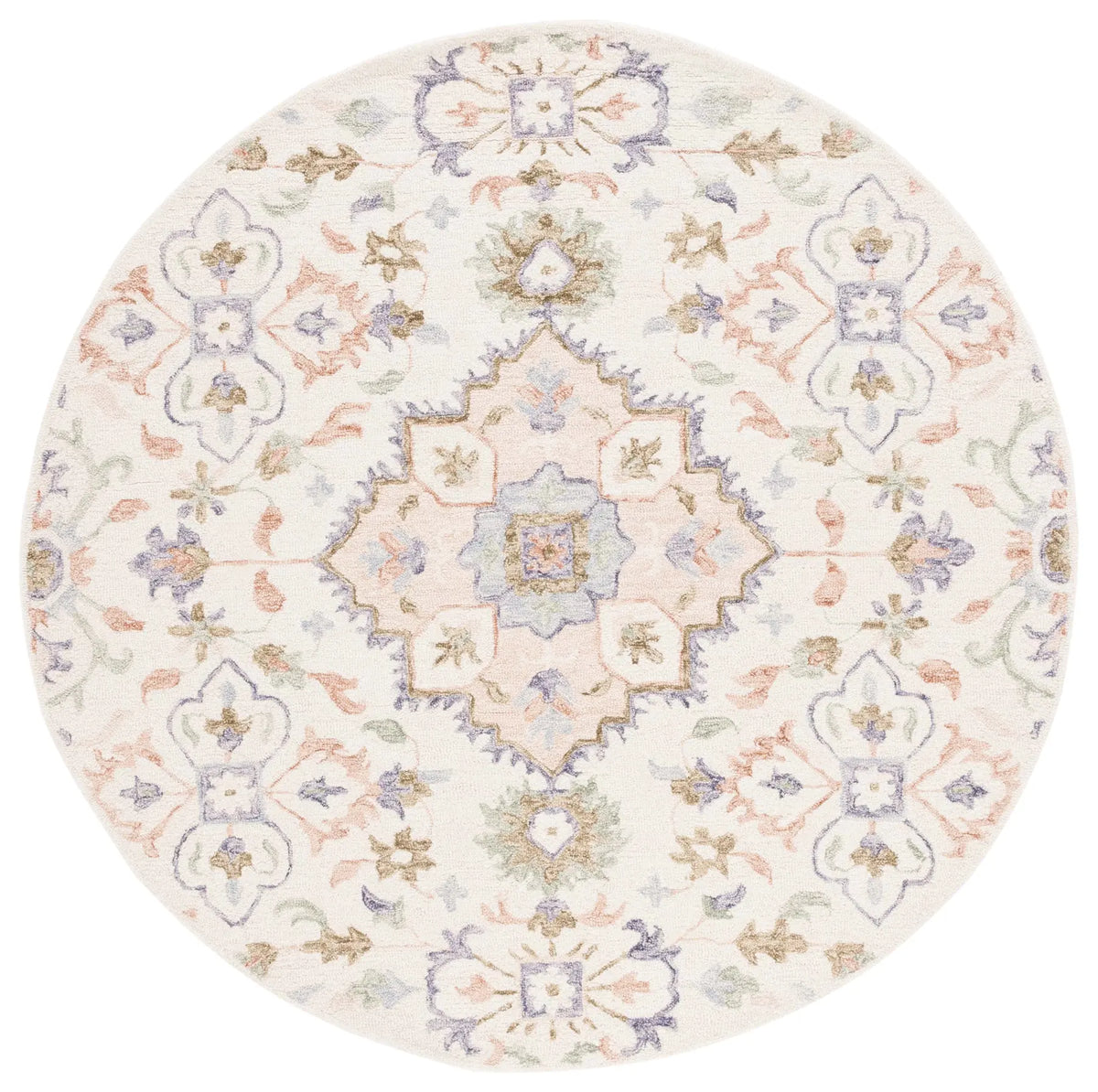 Safavieh Metro 6'-0" x 6'-0" Rug in Ivory / Green