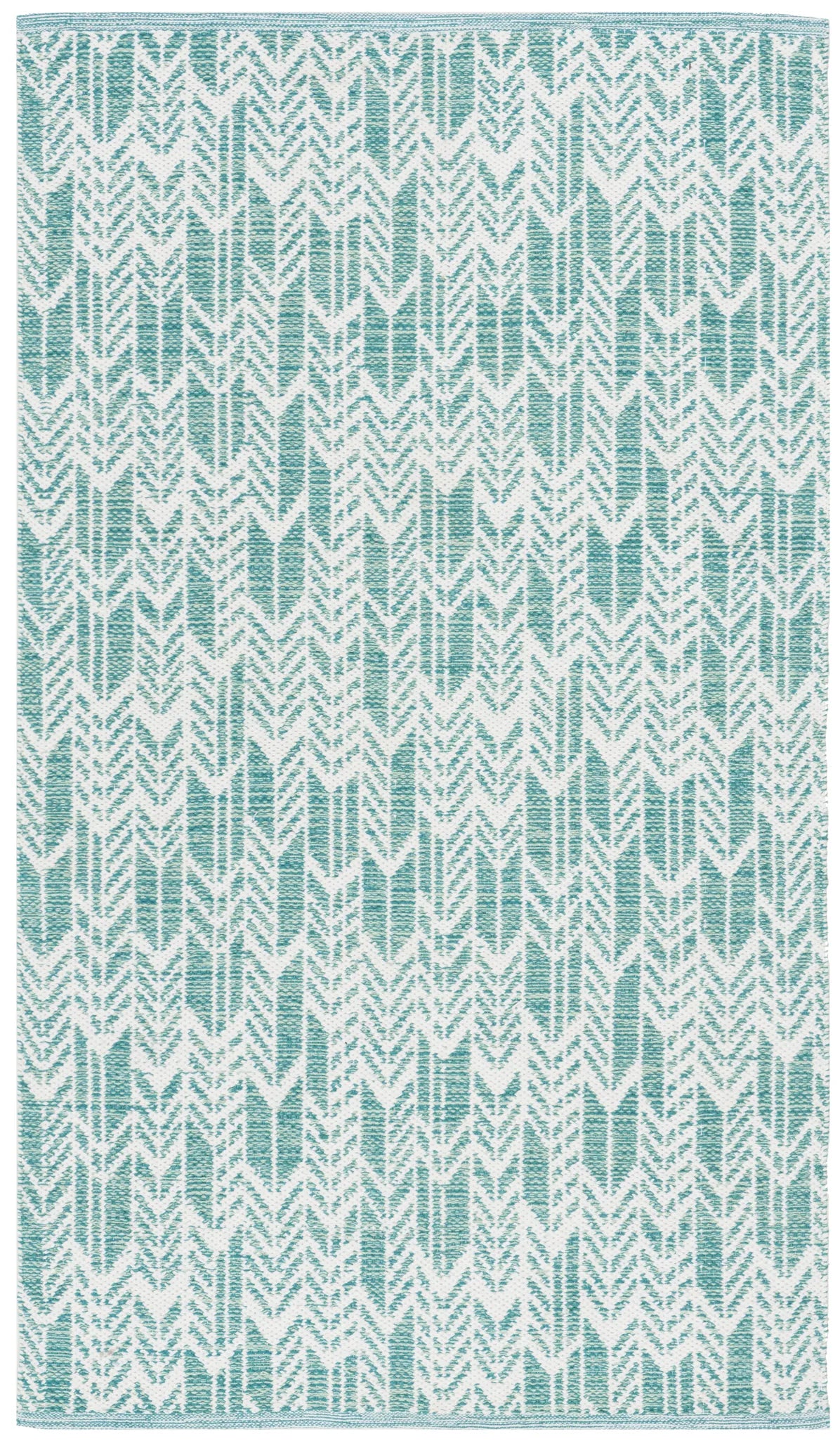 Safavieh Montauk 3'-0" x 5'-0" Rug in Aqua / Ivory