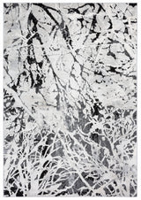 Safavieh Jasper 100 4'-0" x 6'-0" Rug in Black / Ivory