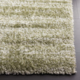 Safavieh Tahoe Shag 4'-0" x 6'-0" Rug in Sage / Ivory