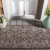 Safavieh Courtyard 2'-0" x 3'-7" Rug in Brown / Ivory