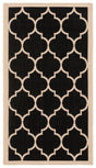 Safavieh Courtyard 2'-0" x 3'-7" Rug in Black / Beige