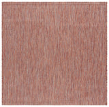 Safavieh Courtyard 6'-7" x 6'-7" Rug in Red / Beige