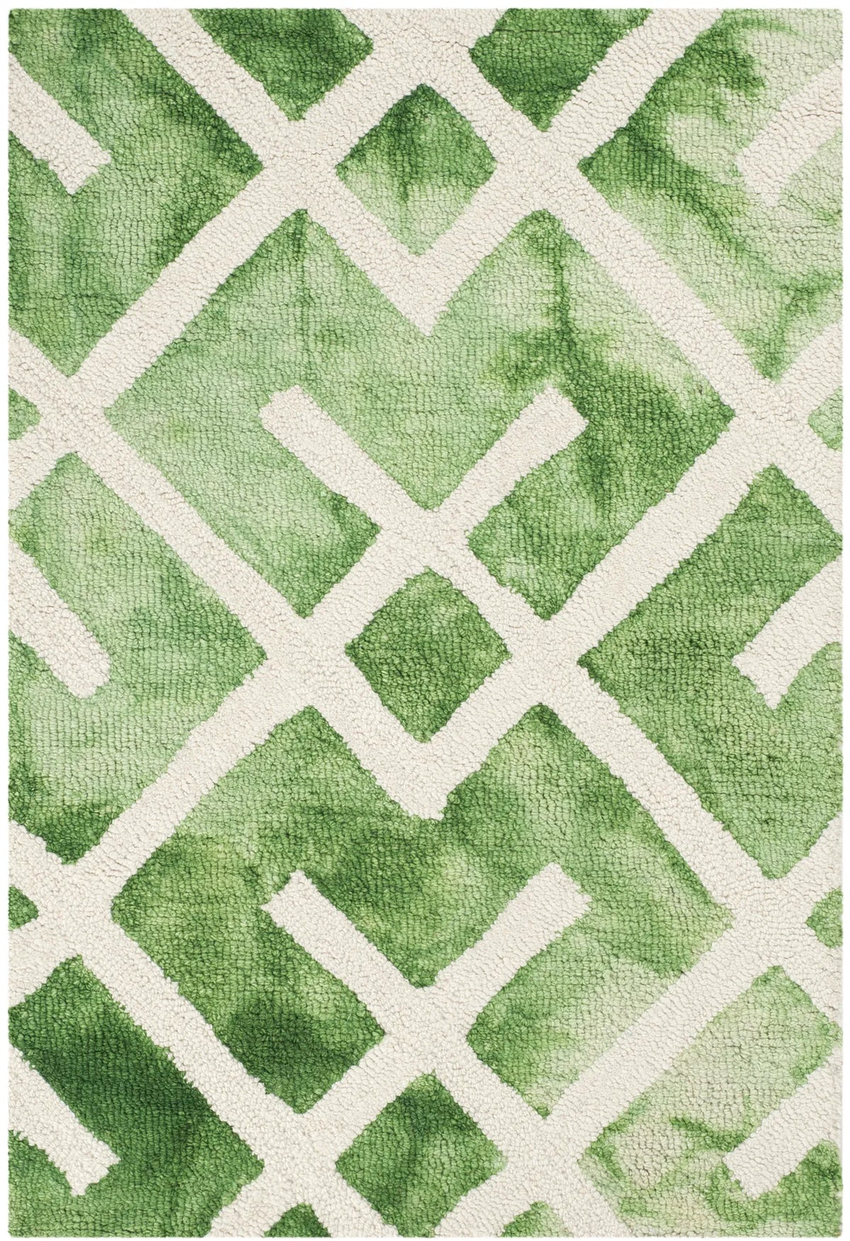 Safavieh Dip Dye 2'-0" x 3'-0" Rug in Green / Ivory