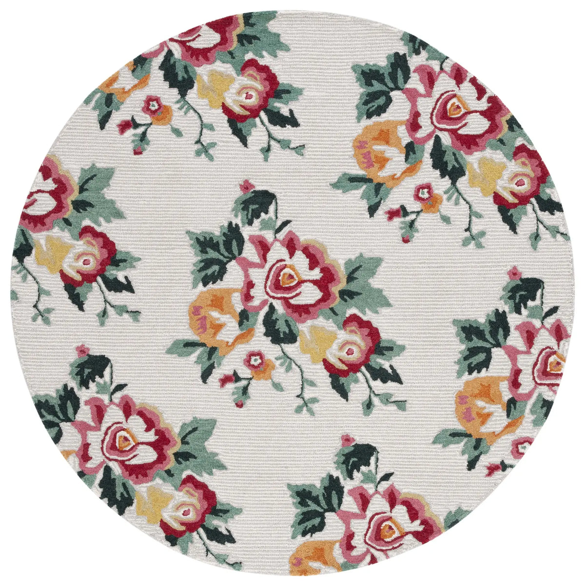 Safavieh Jardin 6'-0" x 6'-0" Rug in Ivory / Red