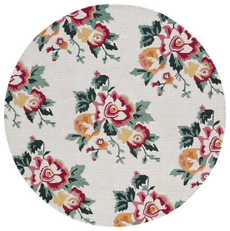 Safavieh Jardin 6'-0" x 6'-0" Rug in Ivory / Red