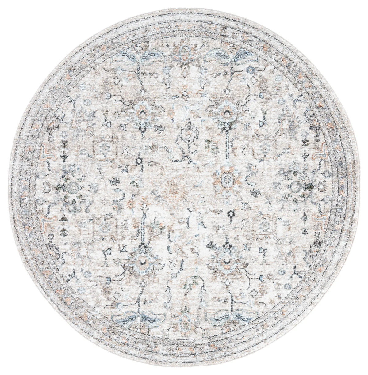 Safavieh Jasmine 5'-3" x 5'-3" Rug in Grey / Blue