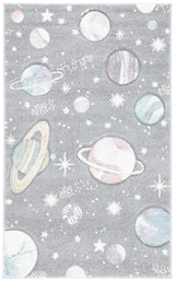Safavieh Carousel Kids 100 3'-3" x 5'-3" Rug in Grey / Lavender