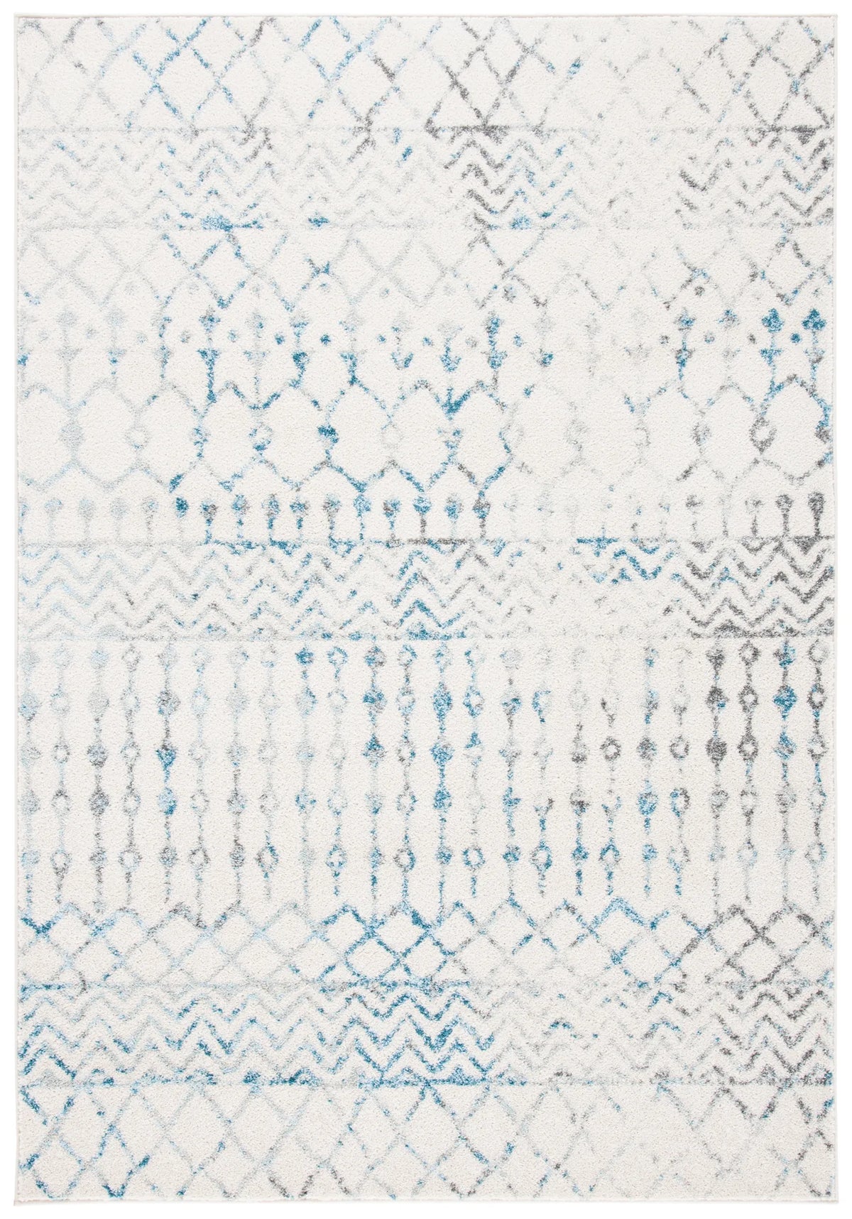 Safavieh Tulum 4'-0" x 6'-0" Rug in Ivory / Turquoise