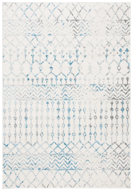 Safavieh Tulum 4'-0" x 6'-0" Rug in Ivory / Turquoise