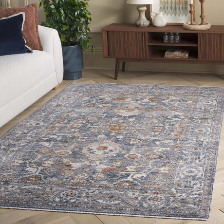 Safavieh Heirloom 700 4'-0" x 6'-0" Rug in Blue / Grey