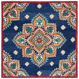 Safavieh Blossom 6'-0" x 6'-0" Rug in Navy / Ivory