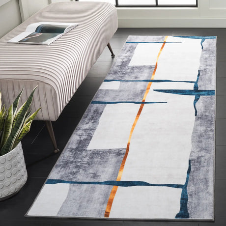 Safavieh Santa Monica 2'-6" x 8'-0" Rug in Grey / Light Grey