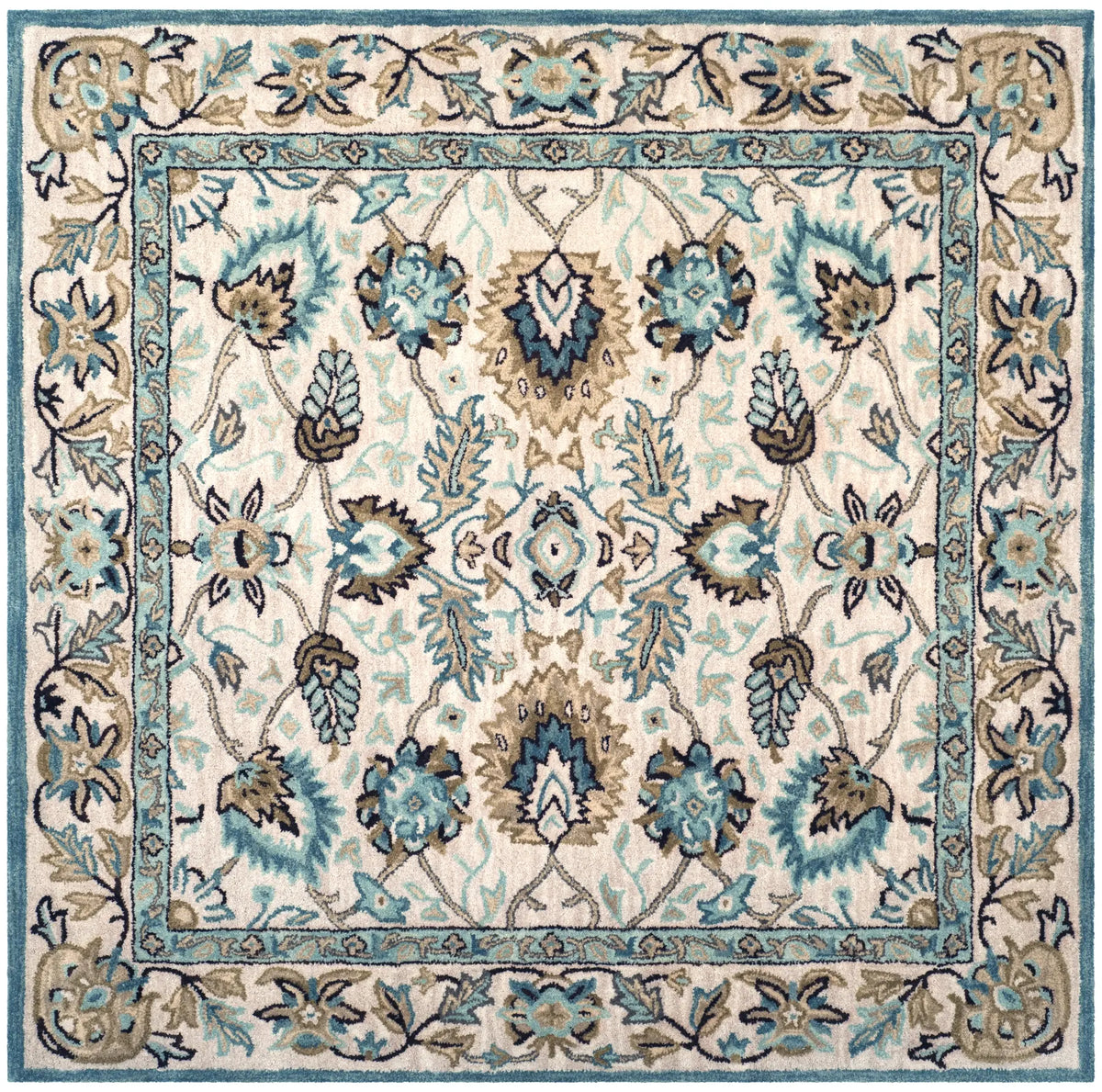 Safavieh Antiquity 6'-0" x 6'-0" Rug in Peacock / Blue