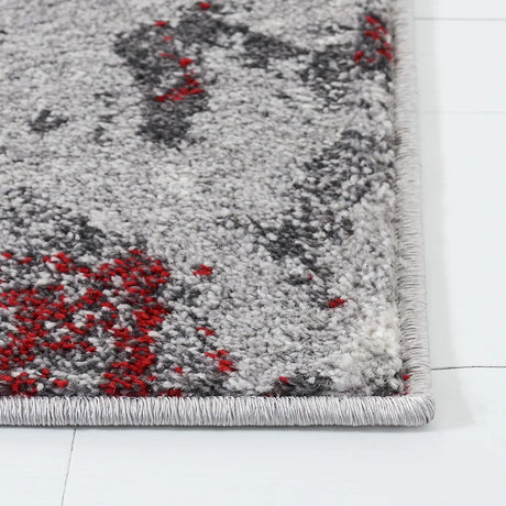 Safavieh Adirondack 4'-0" x 6'-0" Rug in Red / Grey