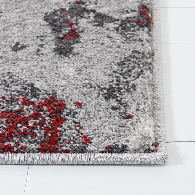 Safavieh Adirondack 4'-0" x 6'-0" Rug in Red / Grey