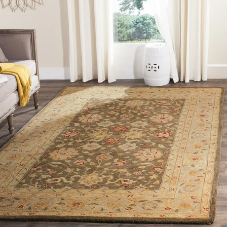 Safavieh Anatolia 6'-0" x 9'-0" Rug in Olive Grey / Beige