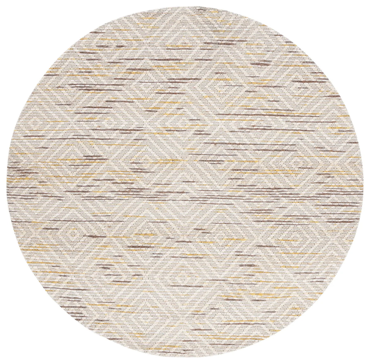Safavieh Marbella 6'-0" x 6'-0" Rug in Ivory / Dark Brown
