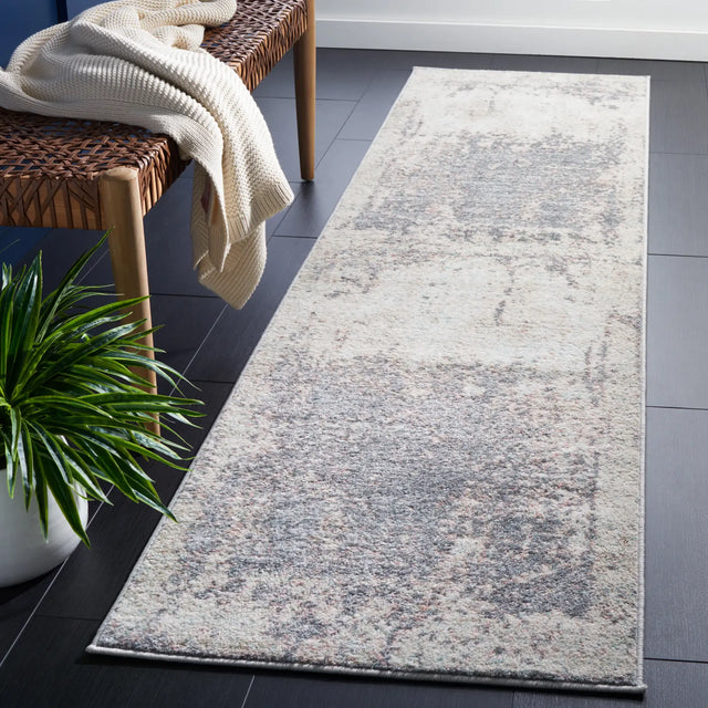 Safavieh Amsterdam 2'-3" x 8'-0" Rug in Beige / Grey