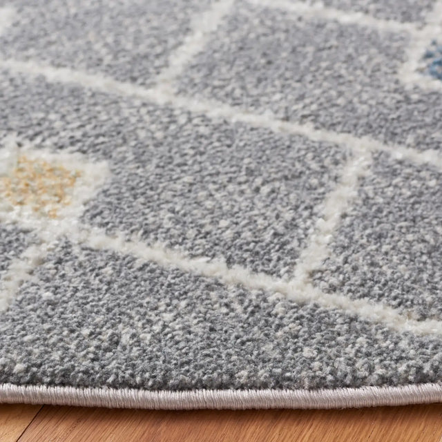Safavieh Blair Washable 6'-7" x 6'-7" Rug in Grey / Multi