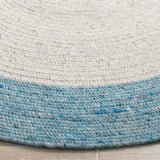 Safavieh Braided 5'-0" x 7'-0" Rug in Ivory / Blue
