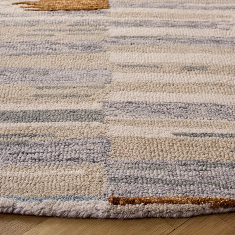 Safavieh Ebony 6'-0" x 6'-0" Rug in Ivory / Grey