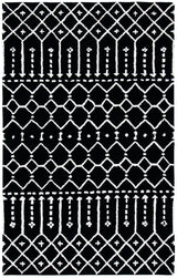 Safavieh Himalaya 4'-0" x 6'-0" Rug in Black / Ivory