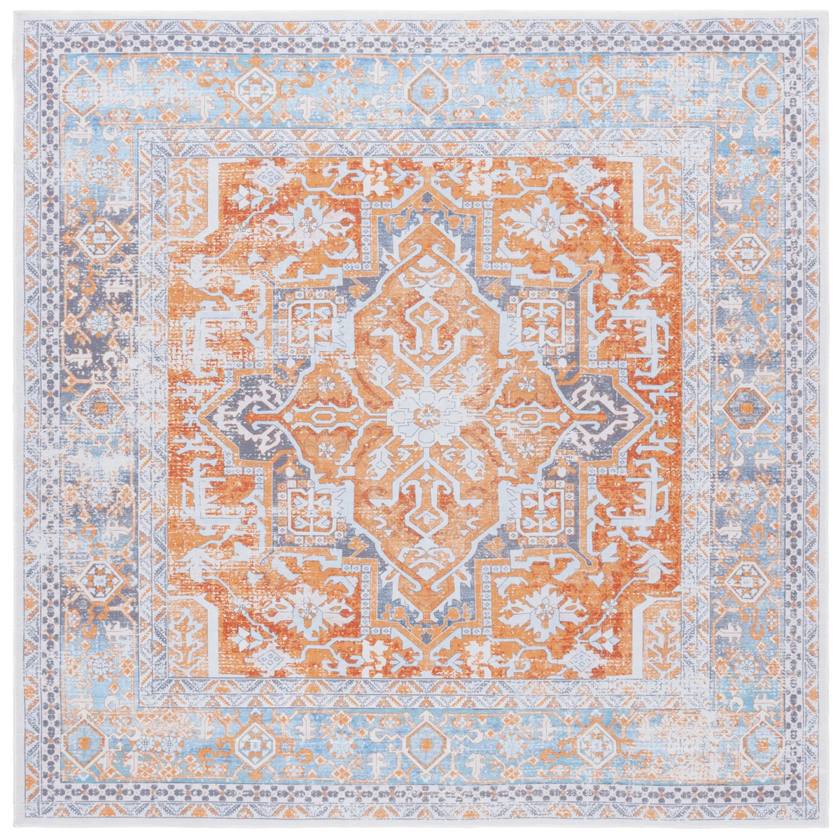 Safavieh Arizona 6'-0" x 6'-0" Rug in Rust / Grey