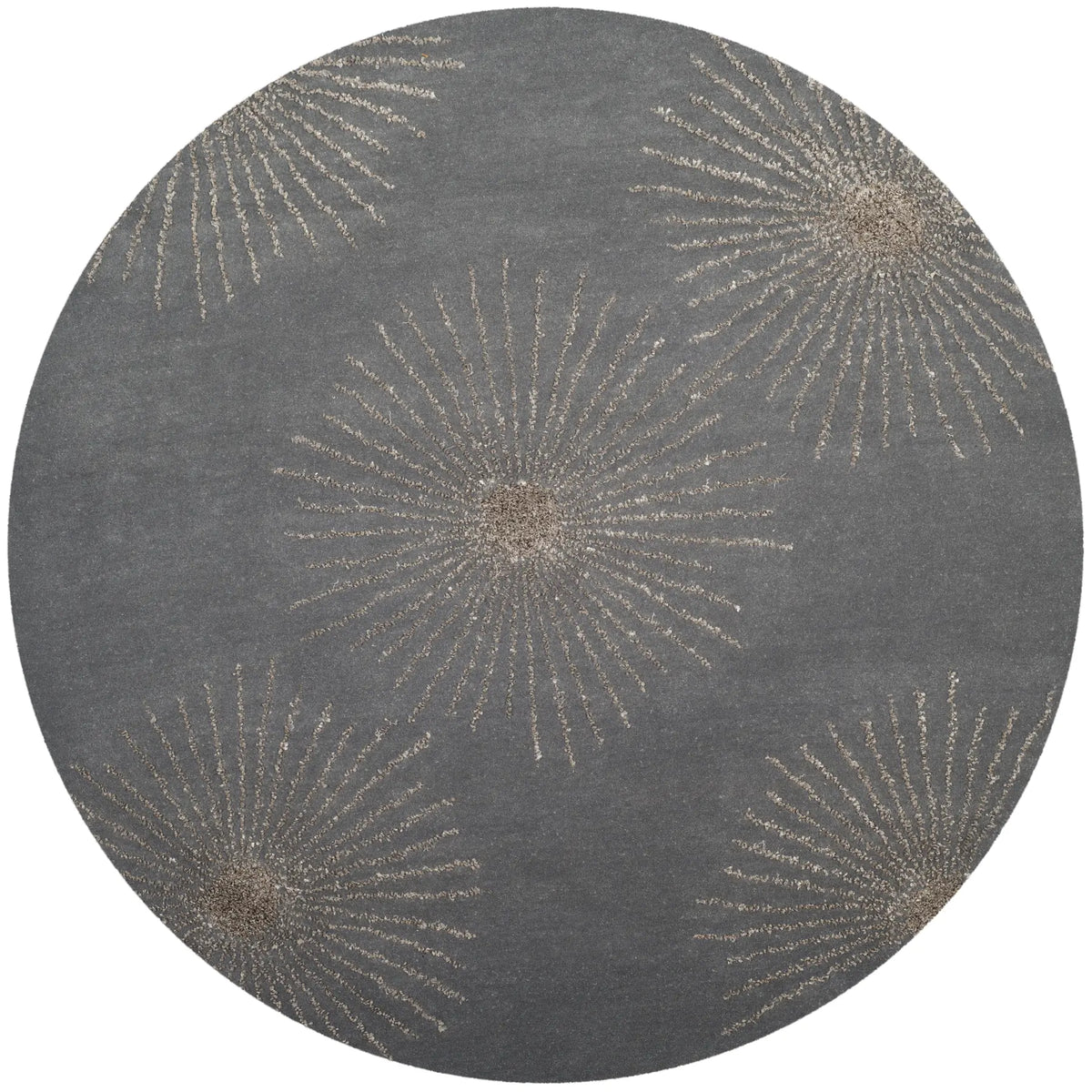 Safavieh Soho 6'-0" x 6'-0" Rug in Dark Grey / Silver
