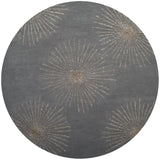 Safavieh Soho 6'-0" x 6'-0" Rug in Dark Grey / Silver