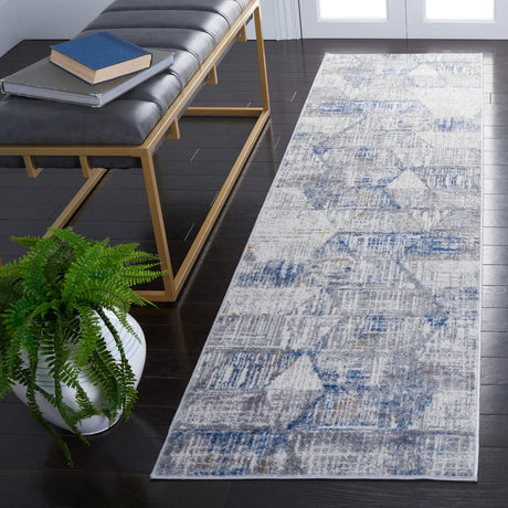 Safavieh Shivan 100 2'-2" x 8'-0" Rug in Ivory / Blue