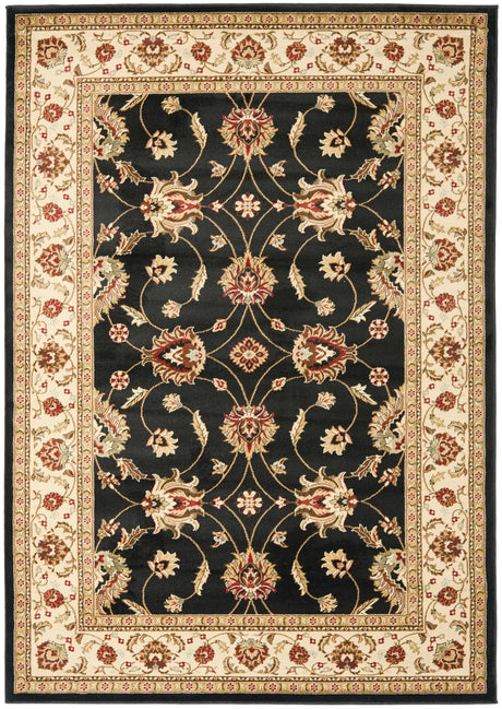 Safavieh Lyndhurst 3'-3" x 5'-3" Rug in Black / Ivory