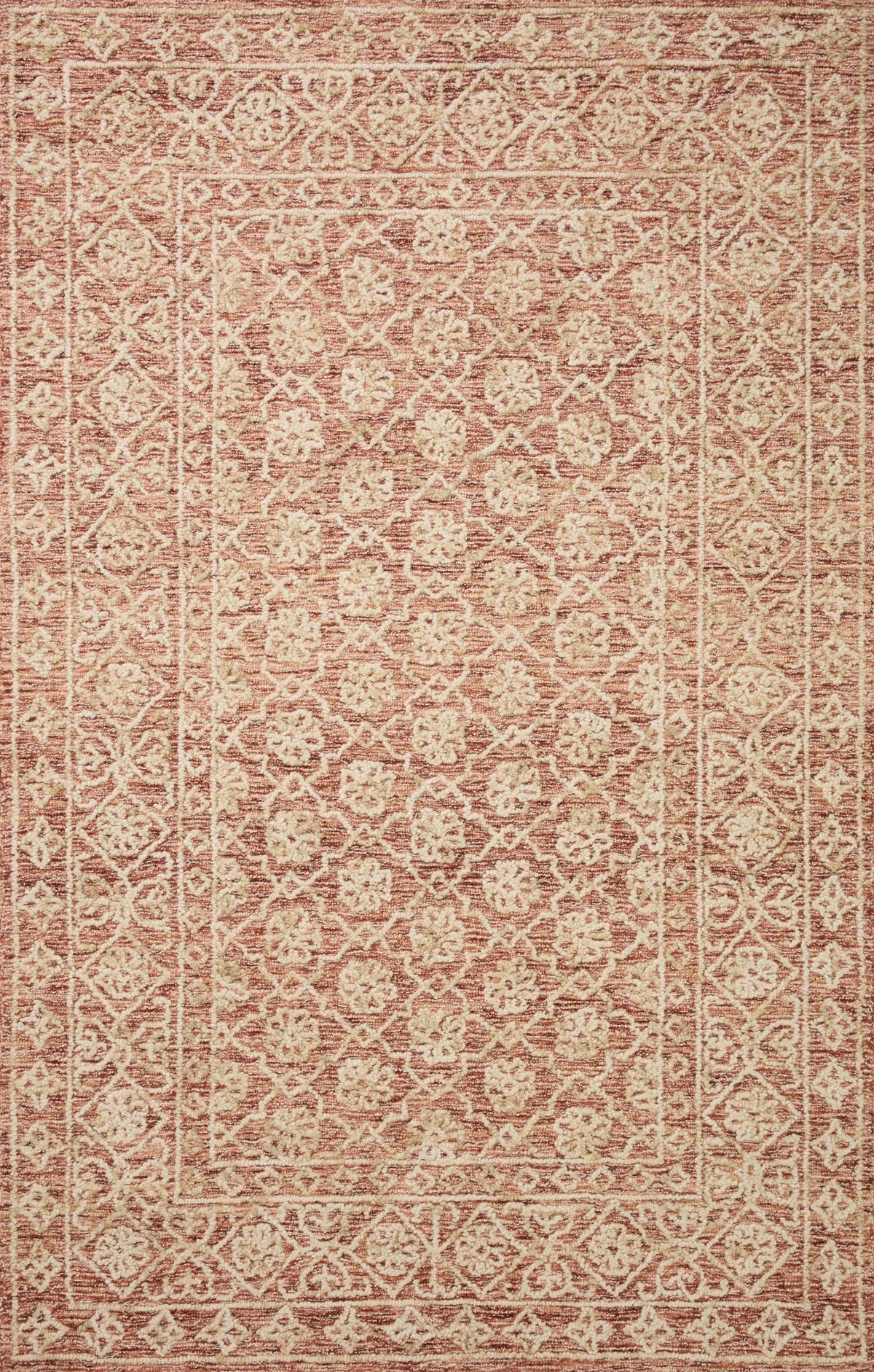 Loloi Cecelia Cec-01 Rust/Natural Rug - main flat