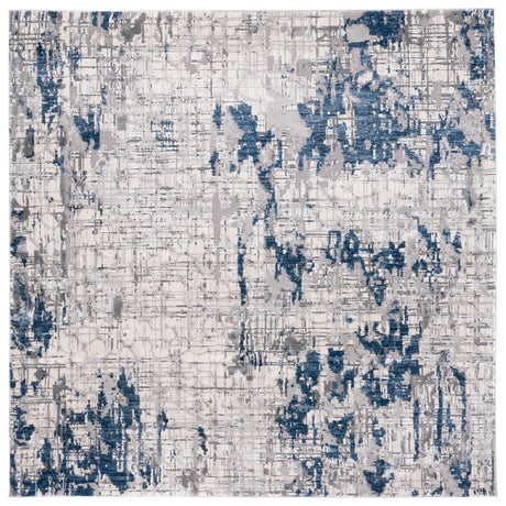 Safavieh Meadow 100 6'-7" x 6'-7" Rug in Ivory Grey / Blue