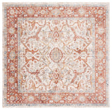 Safavieh Valencia 6'-4" x 6'-4" Rug in Ivory / Rust