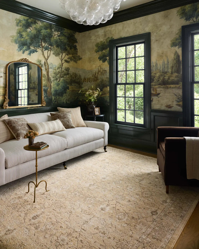 Chris Loves Julia x Loloi Palma PLM-10 Wheat / Bark Rug - room scene 3
