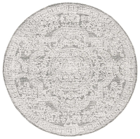 Safavieh Abstract 6'-0" x 6'-0" Rug in Ivory / Charcoal