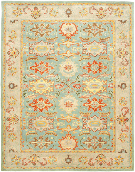 Safavieh Heritage 9'-6" x 13'-6" Rug in Light Blue / Ivory