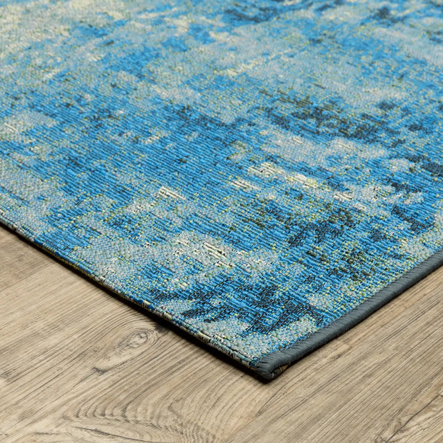 Oriental Weavers Sphinx Naples 359XI Blue Rugs - corner detail