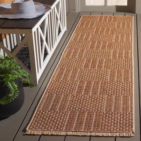 Safavieh Wicker 2'-2" x 8'-0" Rug in Natural / Brown