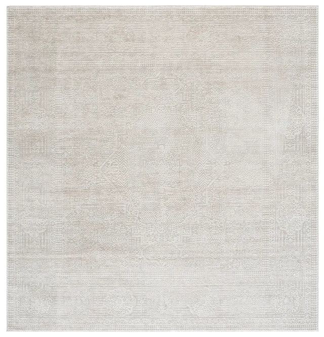 Safavieh Reflection 6'-7" x 6'-7" Rug in Ivory / White