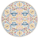 Safavieh Micro-Loop 5'-0" x 5'-0" Rug in Beige / Blue